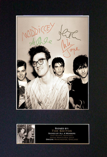 THE SMITHS Mounted Signed Photo Reproduction Autograph Print A4 115