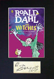 ROALD DAHL The Witches Book Cover Autograph Signed Mounted Print 686