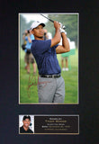 TIGER WOODS Mounted Signed Photo Reproduction Autograph Print A4 49