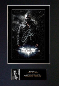 TOM HARDY Batman Signed Autograph Mounted Photo REPRODUCTION PRINT A4 105