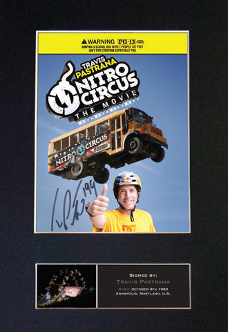 TRAVIS PASTRANA Nitro Circus Signed Autograph Mounted Photo Repro A4 Print 454