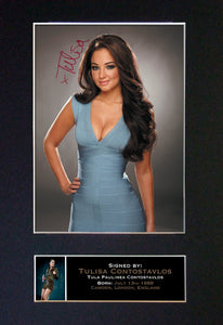 TULISA NDubz Mounted Signed Photo Reproduction Autograph Print A4 304