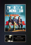 TWO DOOR CINEMA CLUB Mounted Signed Photo Reproduction Autograph Print A4 281