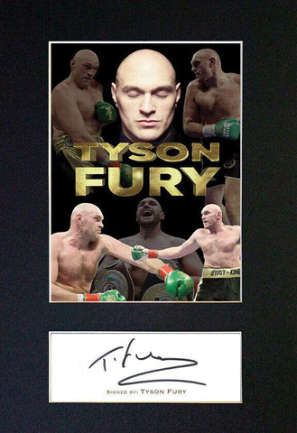 Tyson Fury Signed Pre Printed Autograph Quality Photo Gift For a Boxing Fan #846