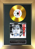 U2 - War GOLD DISC Album Signed Autograph Mounted Repro