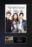 THE VAMPIRE DIARIES Mounted Signed Photo Reproduction Autograph Print A4 348