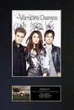 THE VAMPIRE DIARIES Mounted Signed Photo Reproduction Autograph Print A4 348