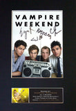 VAMPIRE WEEKEND Quality Autograph Mounted Signed Photo Reproduction PRINT A4 369