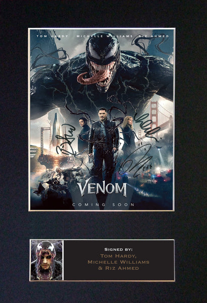 VENOM No2 Hardy Williams Ahmed Signed Mounted Autograph Photo Prints A4 767