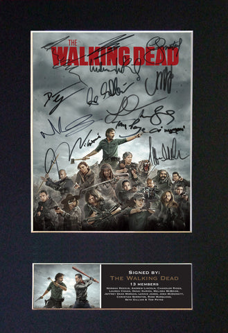 #2 WALKING DEAD Series 8 Quality Autograph Mounted Signed Photo Print A4 724