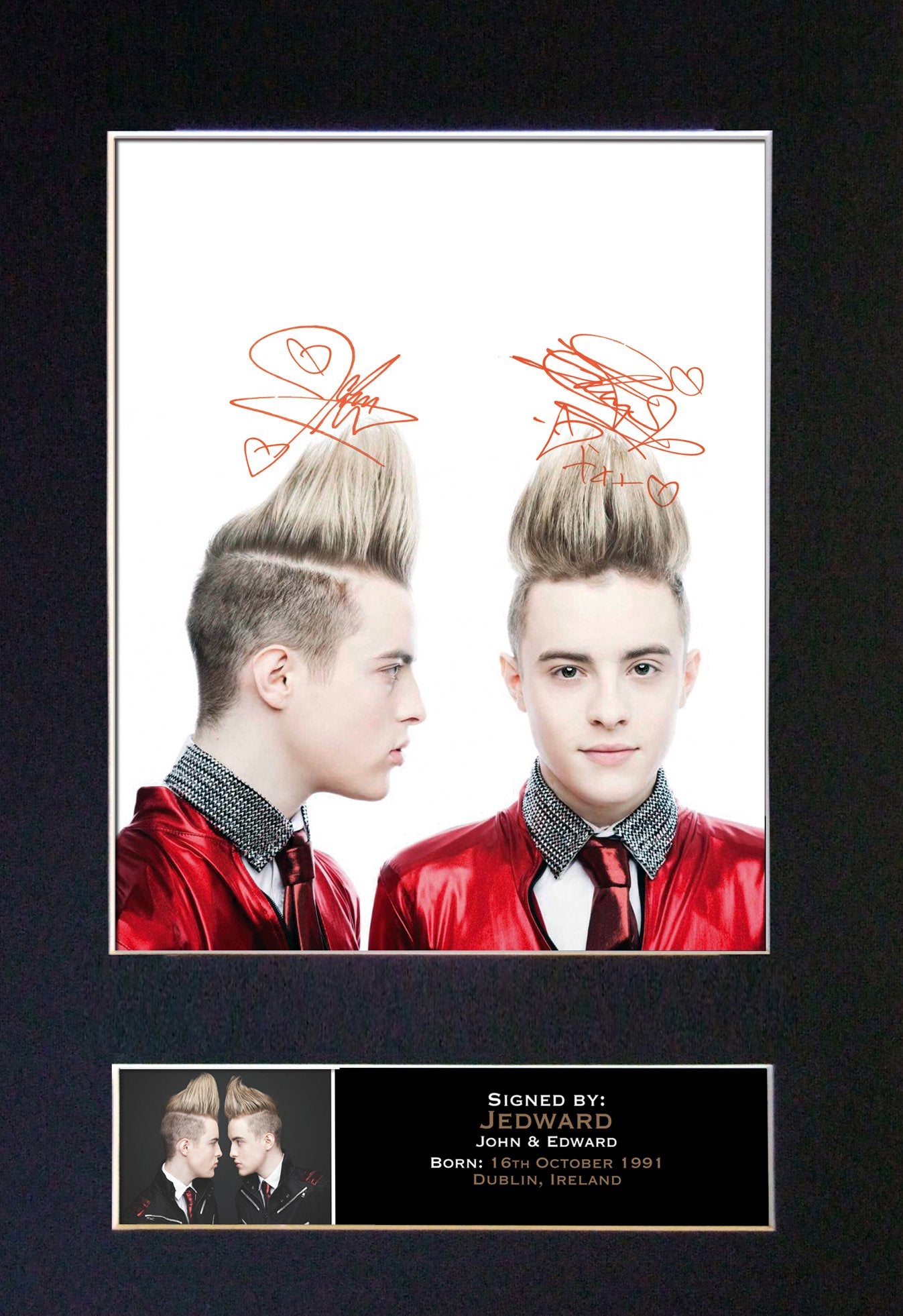 JEDWARD Mounted Signed Photo Reproduction Autograph Print A4 210