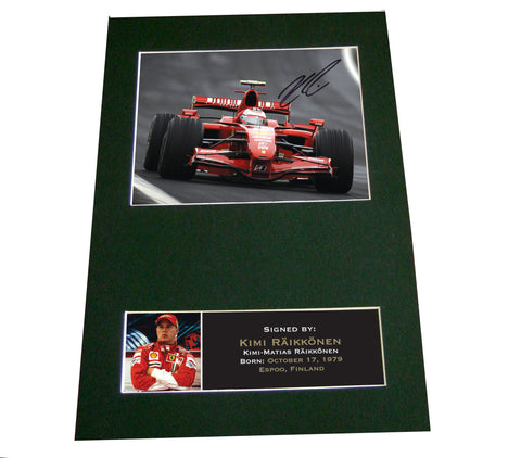KIMI RAIKKONEN Signed Autograph Mounted Photo Repro A4 Print 34